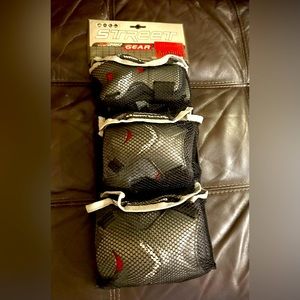 Adult protective sports gear (elbow, knee and wrist guards)